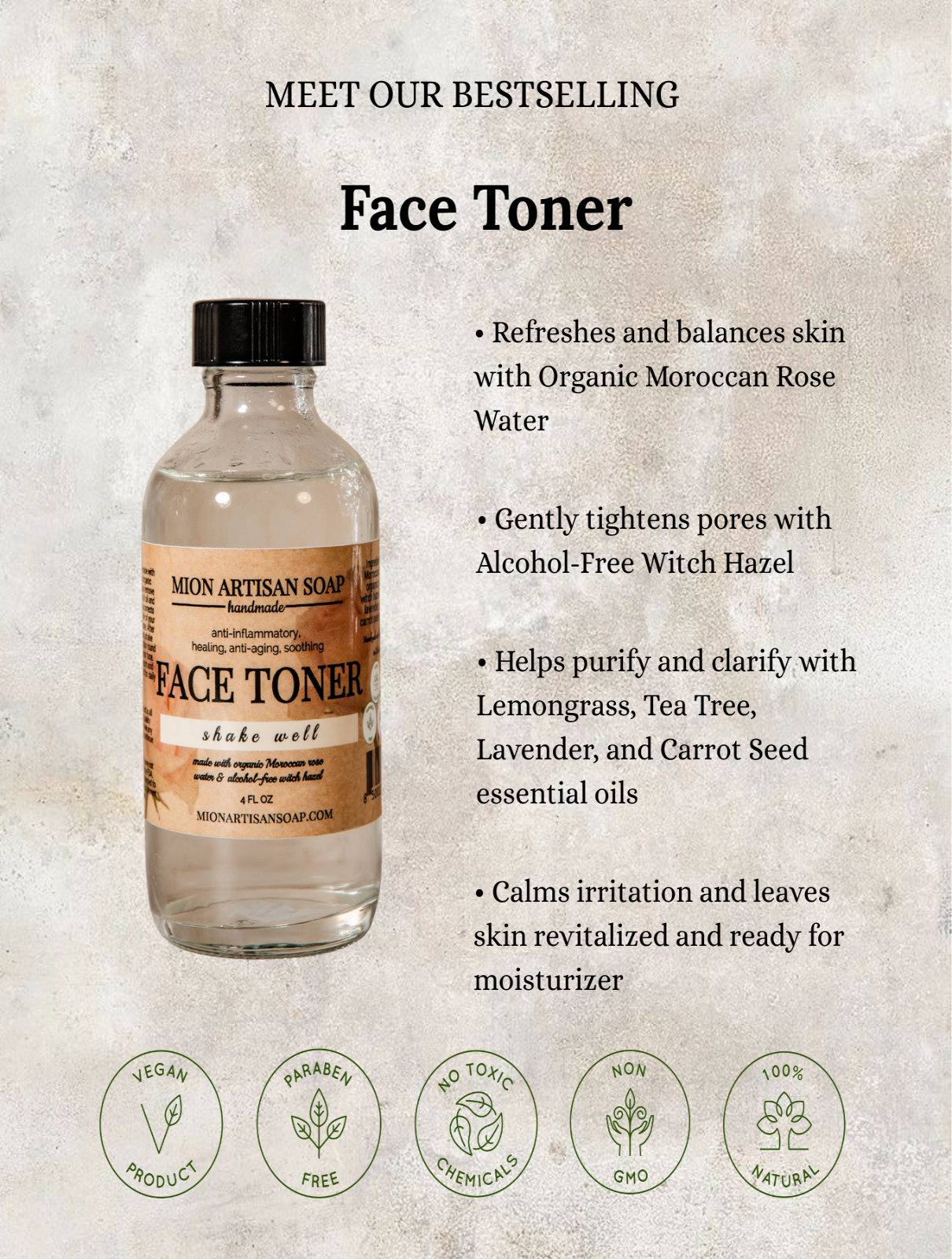 Face Toner | Correcting & Balancing pH by MION Artisan Soap Co.
