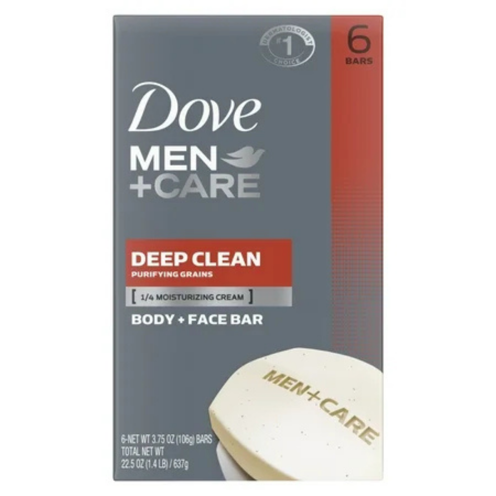Dove Men+Care Body and Face Bar Deep Clean (6 pk) by Farmacias Savia