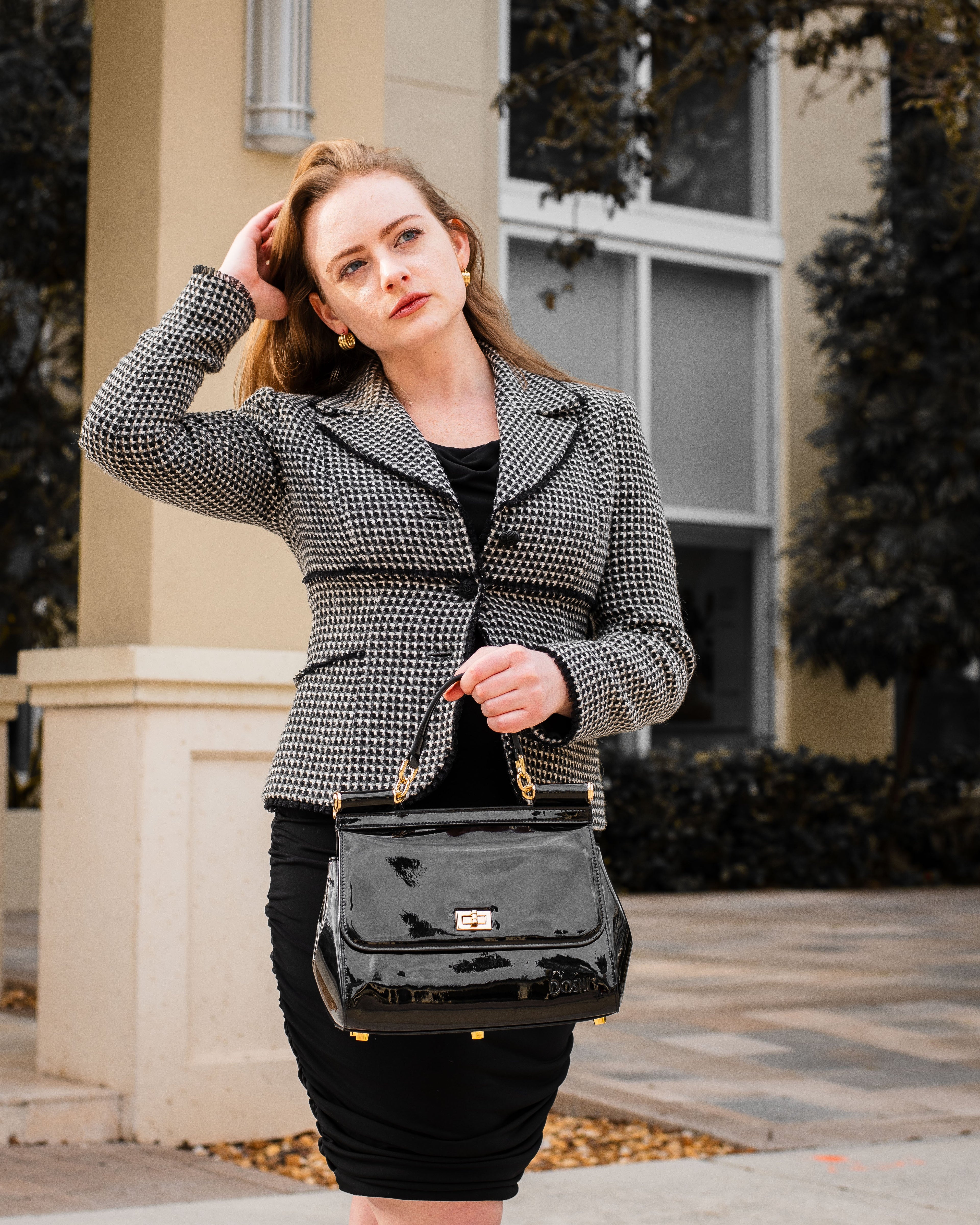 Lady Bag 3 - Semi-Patent Black by Doshi FCSA
