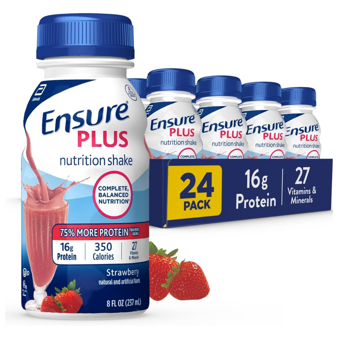 Ensure Nutrition Shake Strawberry Flavor 8 oz Bottles (24 pack) by Farmacias Savia