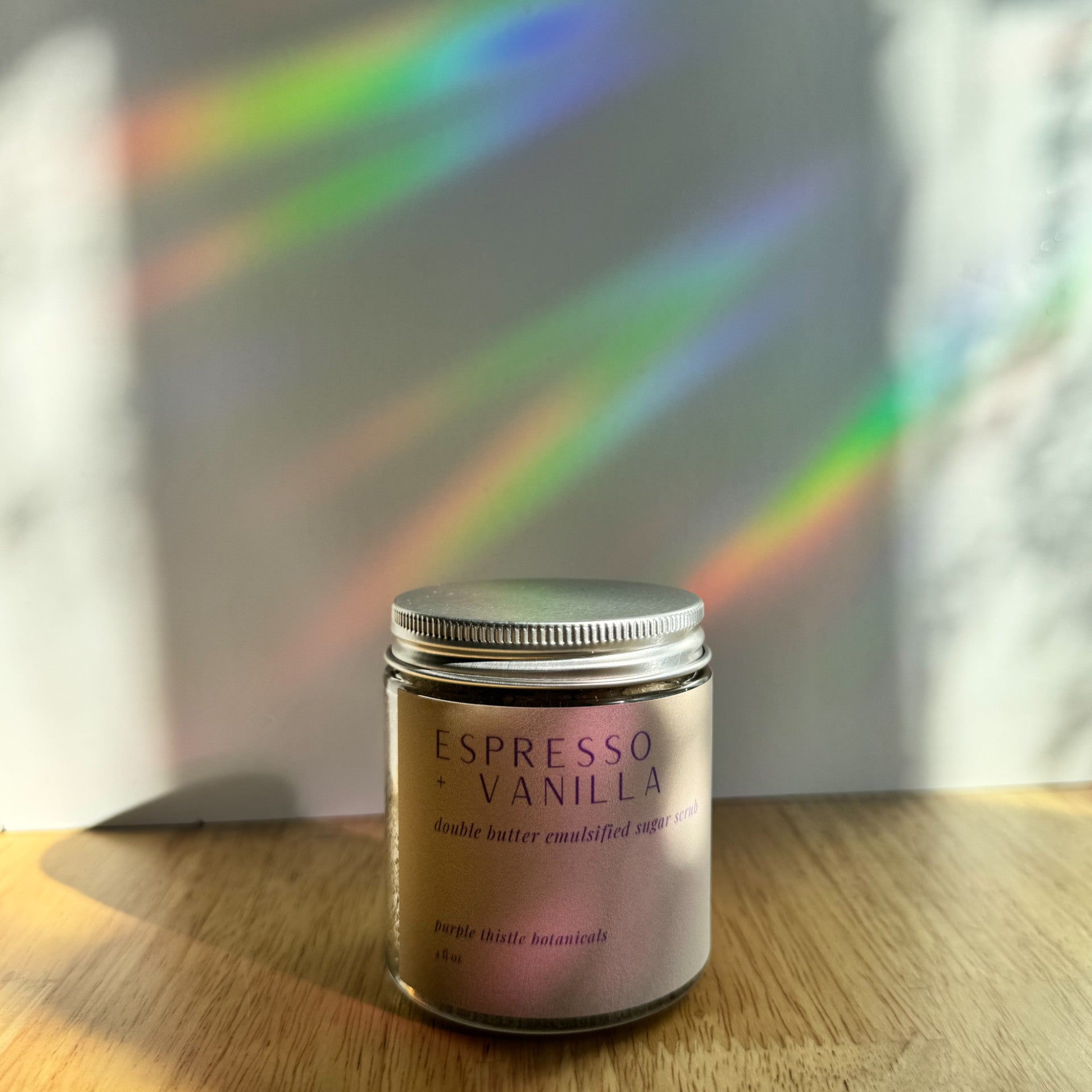 Espresso + Vanilla Double Butter Emulsified Sugar Scrub by Purple Thistle Botanicals