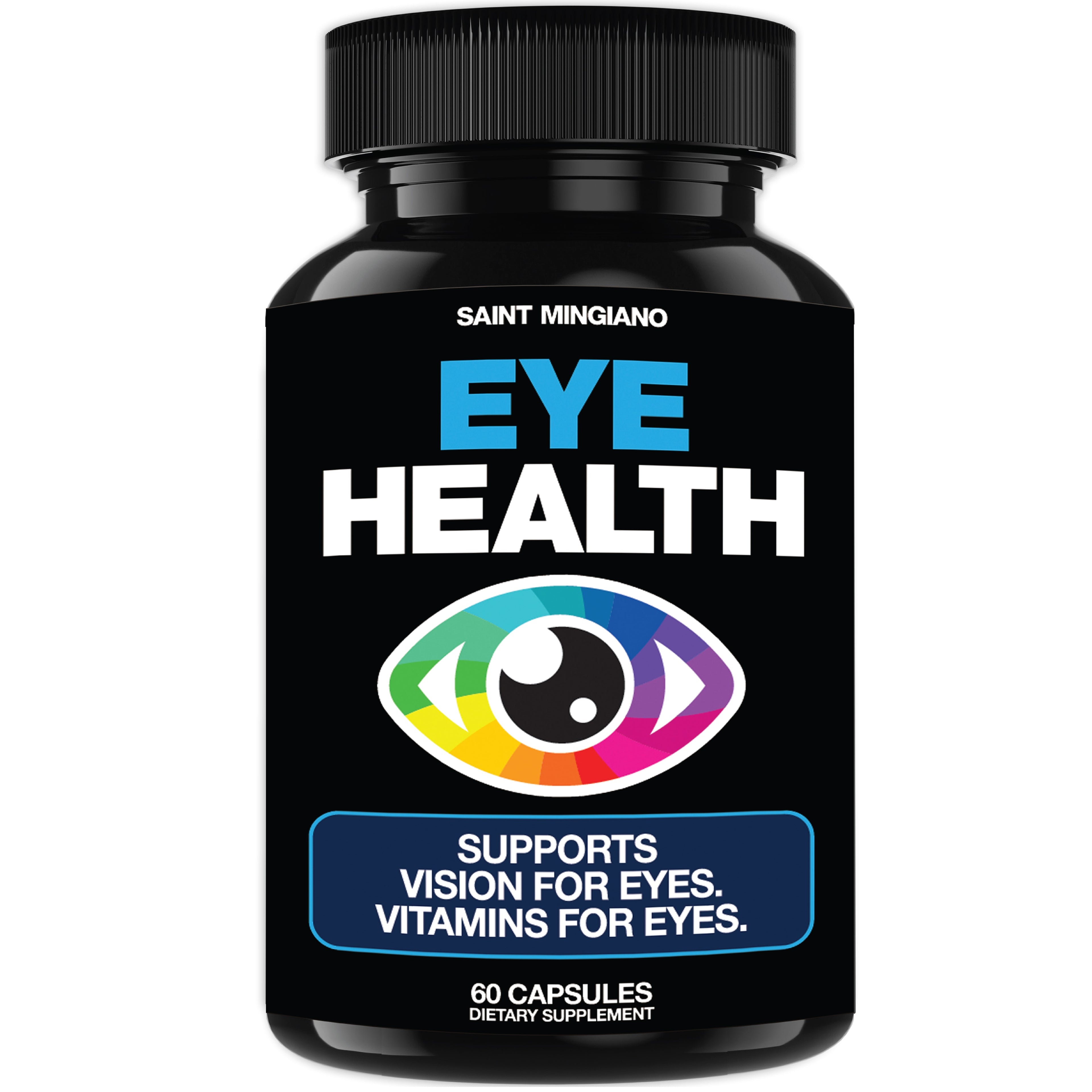 Eye Health & Vision Vitamins Supplement 60 Capsules by Saint Mingiano - Supplements & Wellness Dedicated to Holistic Health