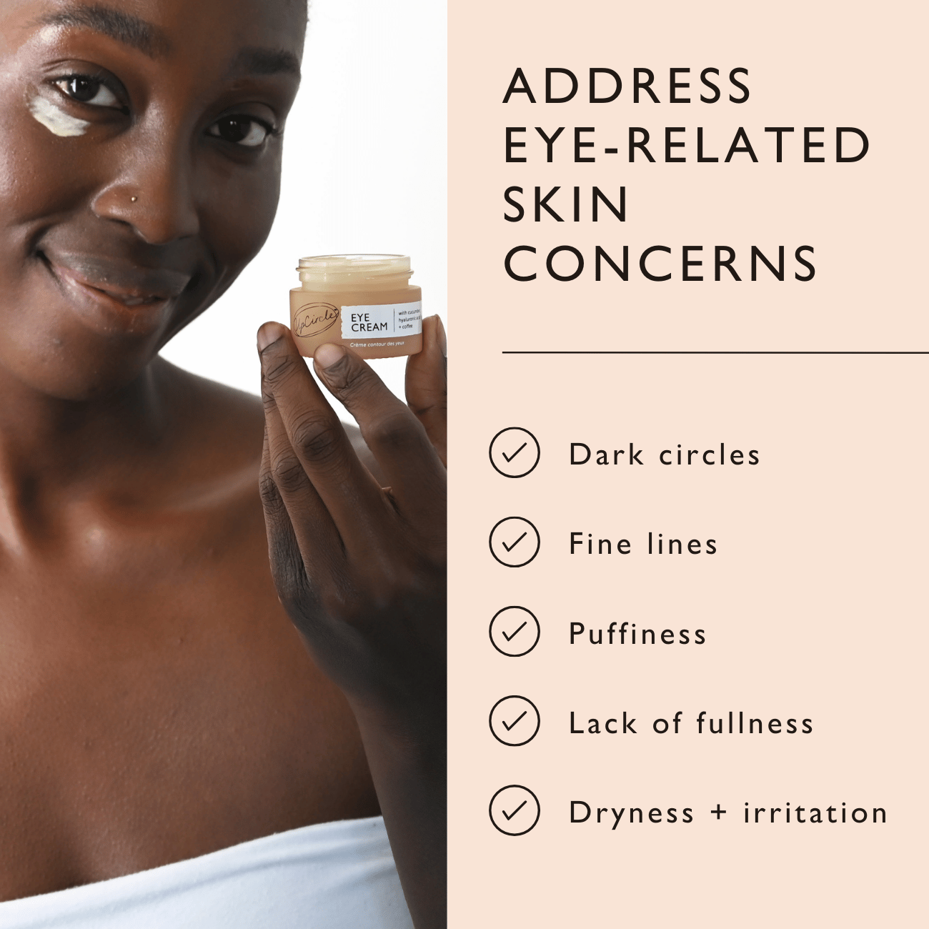 Eye Cream with Hyaluronic Acid & Coffee by UpCircle