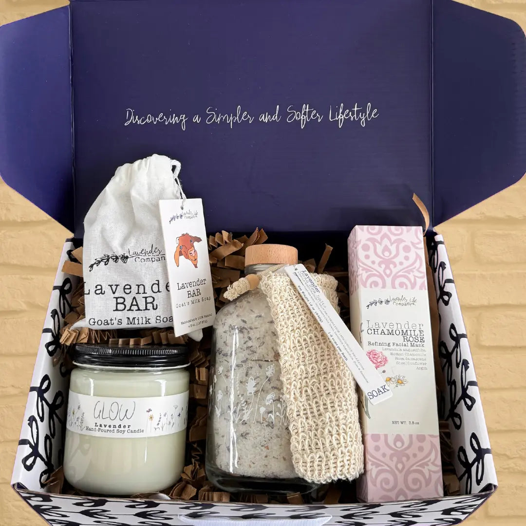 Bath and Relax — Lavender Spa Gift Set by Lavender Life Company