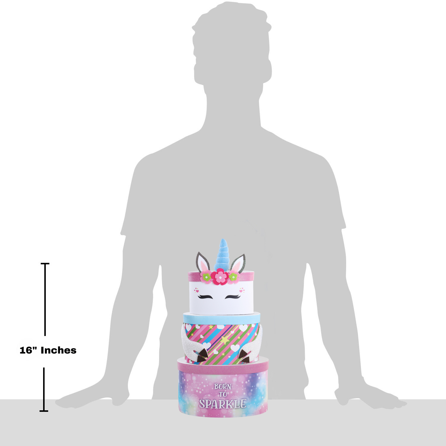 Born to Sparkle Unicorn Gift Tower by Alder Creek Gift Baskets