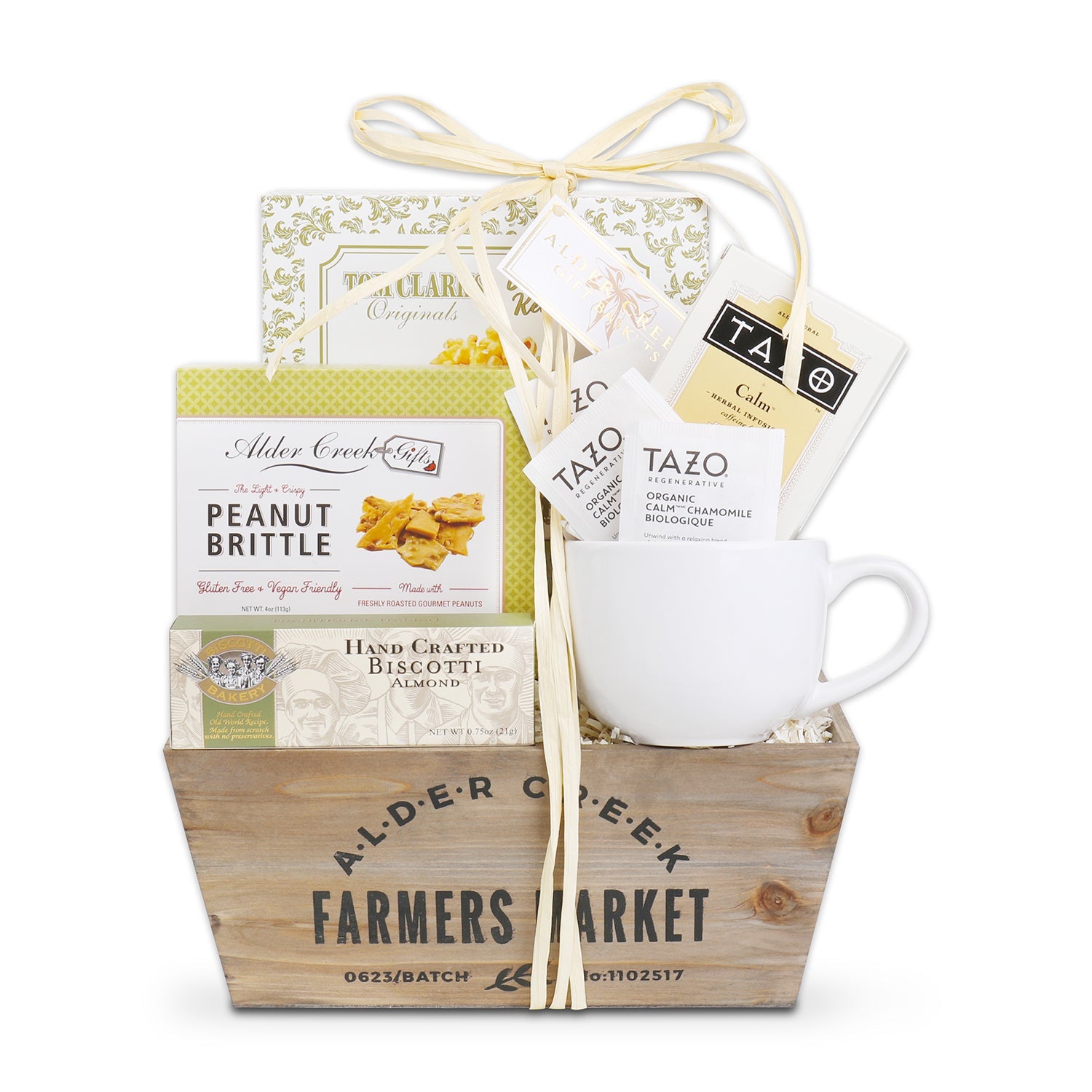 Serenity Tea Crate Gift Basket by Alder Creek Gift Baskets