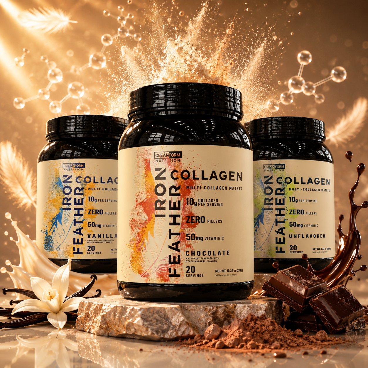 Iron Feather Collagen by CleanForm Nutrition