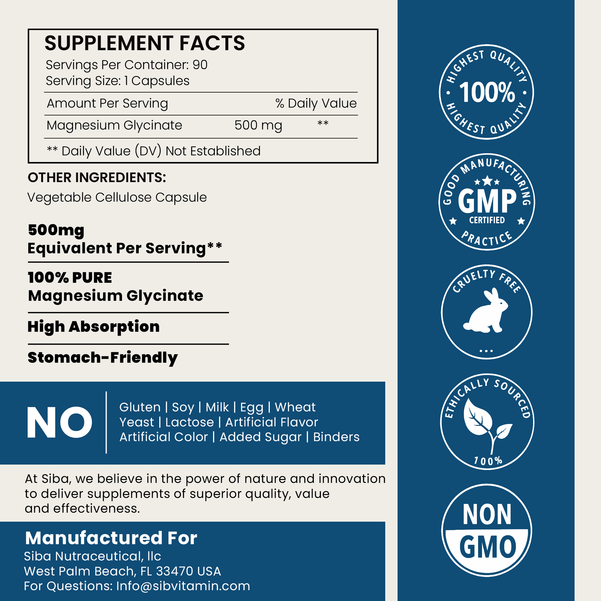 Magnesium Glycinate Capsules
