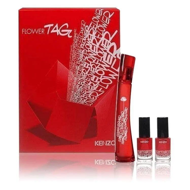 Flower Kenzo Tag By Kenzo For Women (3pc Gift Set) by perfumesandrea