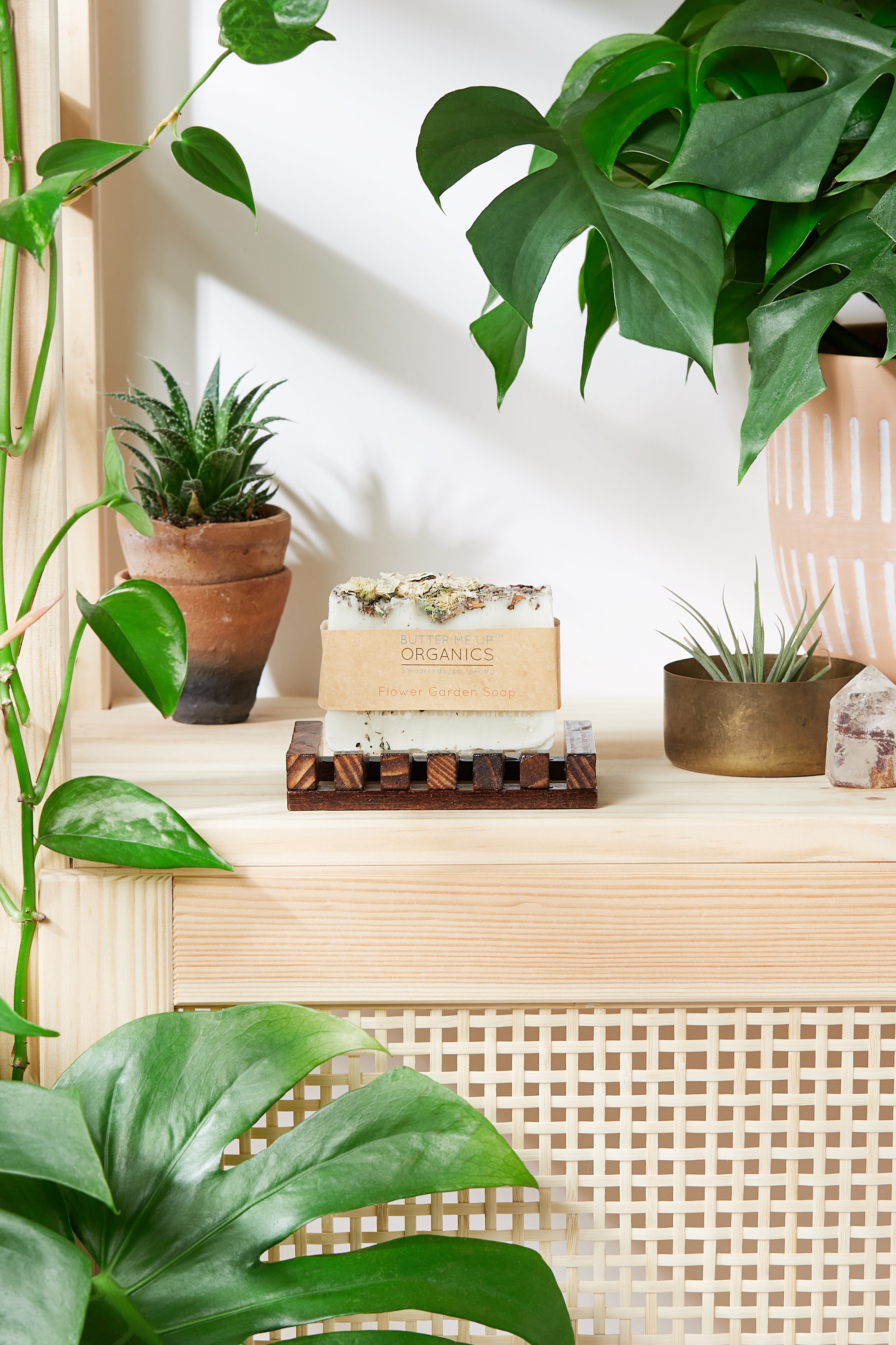 Flower Garden Soap / Organic Soap / Vegan Soap / Handmade Soap / Cold Process Soap by Butter Me Up Organics