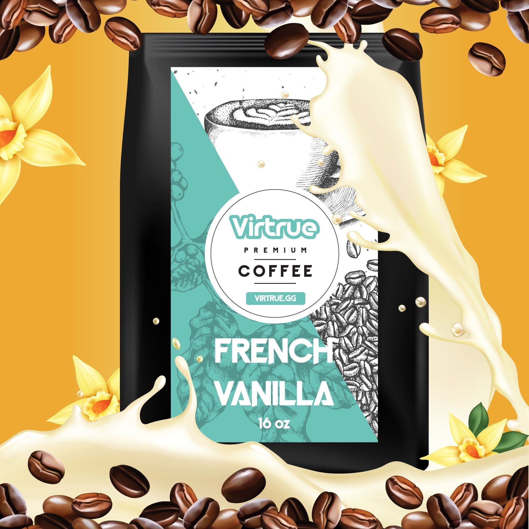 French Vanilla Flavored Coffee – 16oz | Virtrue Premium by Virtrue