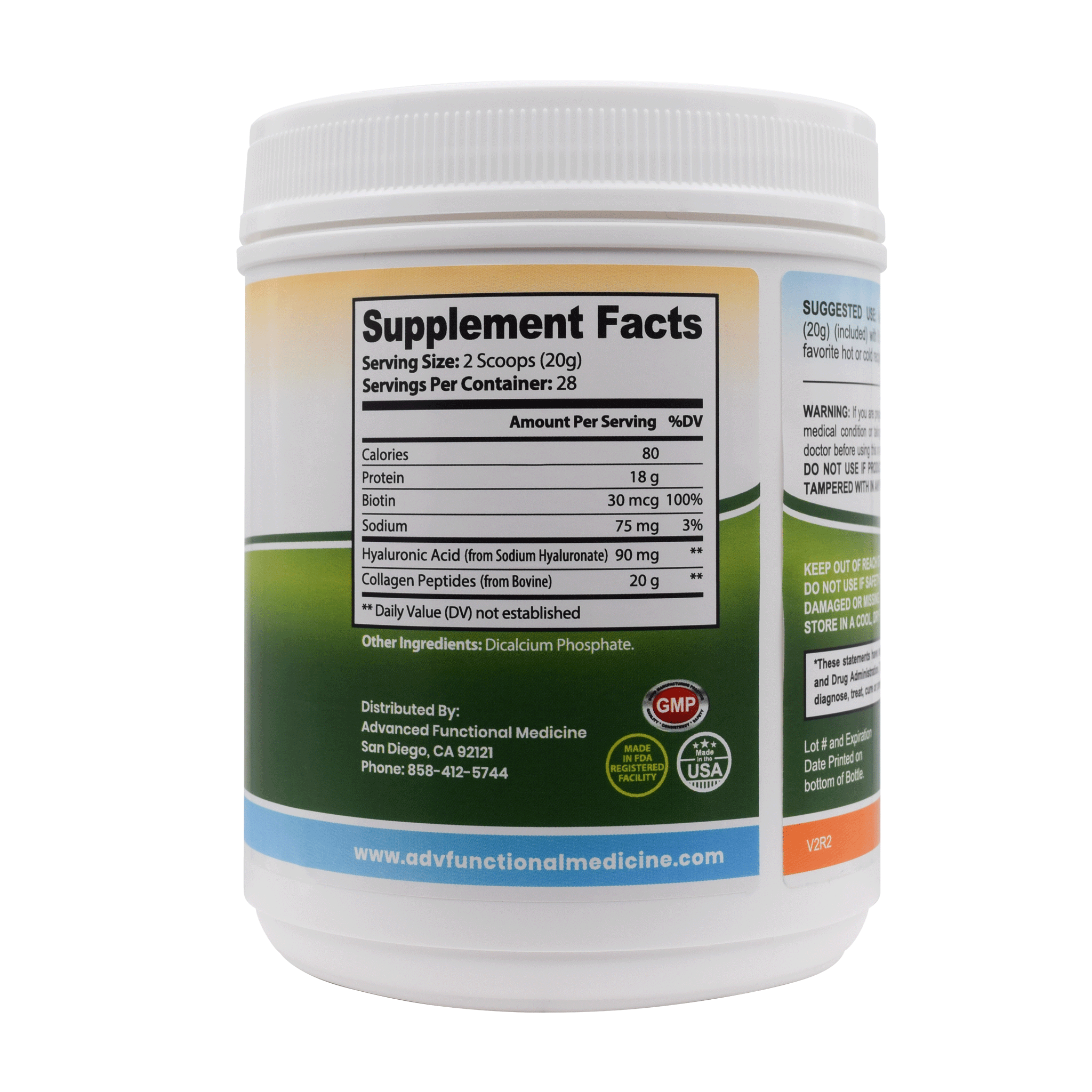 Functional Collagen Powder (The most beneficial source of protein) 100% Grassfed by Advanced Functional Medicine Supplements