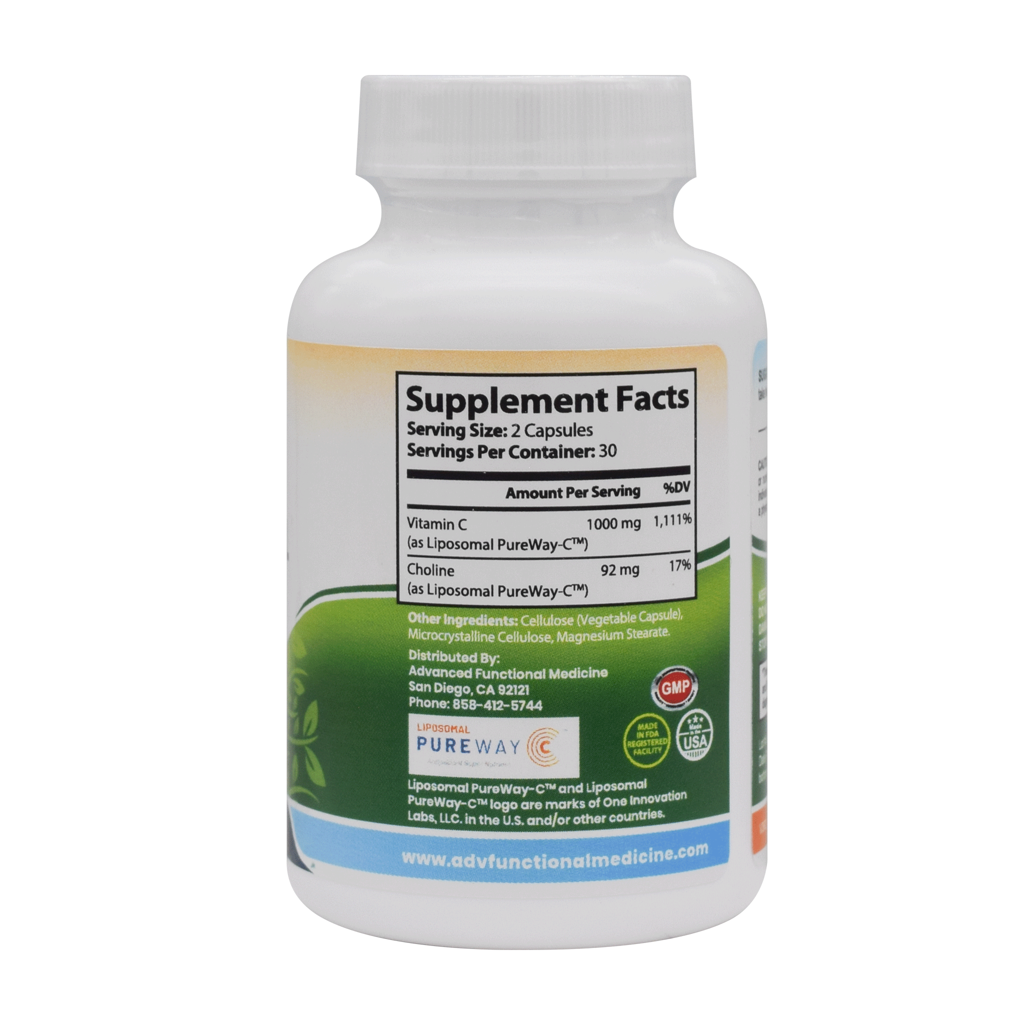 Functional Vitamin-C (liposomal delivery) by Advanced Functional Medicine Supplements