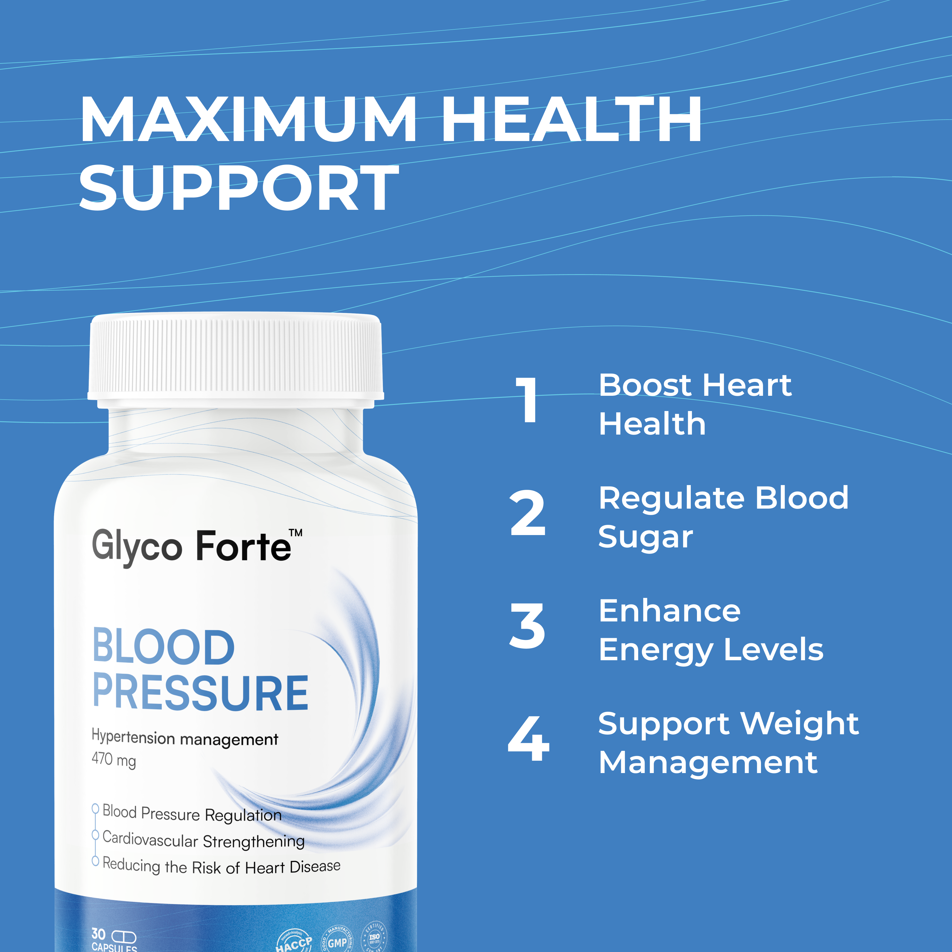 Glyco Forte Blood Pressure by RevitMe - Supplements Store