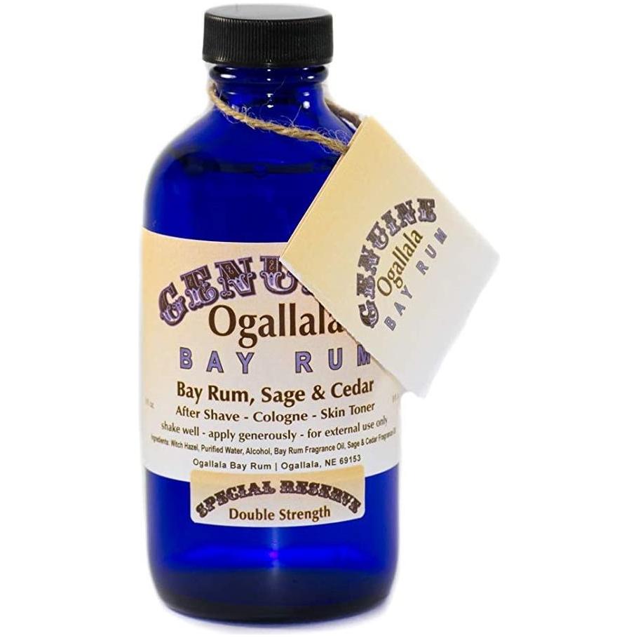 Ogallala Bay Rum, Sage & Cedar Double Strength Pre Shave - After Shave - Skin Toner 8 Oz by Pasteur Pharmacy