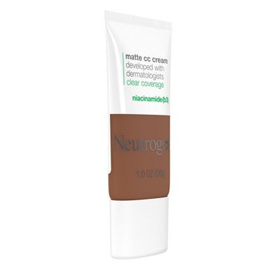 Neutrogena Clear Coverage Flawless Matte Color Correcting Cream, Full-Coverage 9.0 Cinnamon - New by This is Beauty US
