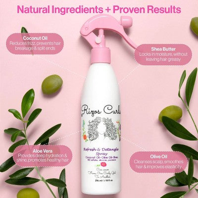 Rizos Curls Refresh & Detangle Spray 10 fl oz - Imperfect Container by This is Beauty US
