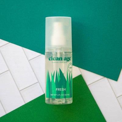 Clean Age Fresh AHA Deodorant + Body Spray for Teens 4 fl oz - New by This is Beauty US
