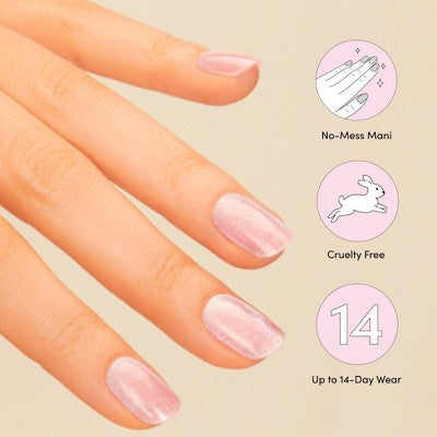 Dashing Diva Glaze Semi-Cured Gel Nail Polish Strips Ballerina Blush 32ct - New by This is Beauty US