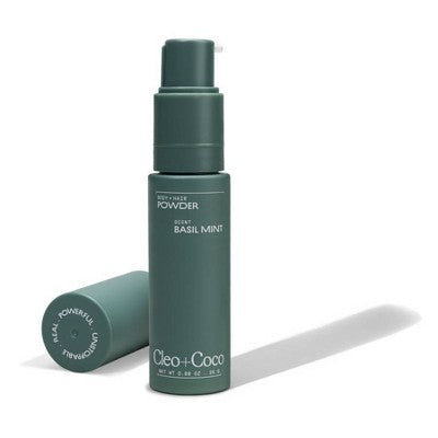 cleo+coco. Body and Hair Antiperspirants and Deodorant Powder Basil Mint 0.88oz - New by This is Beauty US