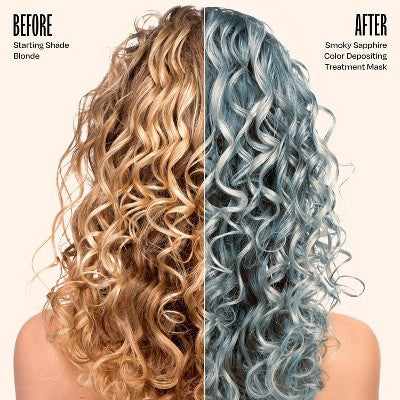 Overtone Smoky Sapphire Hair Mask- Semi-Permanent Hair Dye & Color Conditioner Misty Turquoise for Brown & Blonde Hair - New by This is Beauty US