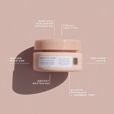 Kristin Ess Hair Reconstructive Moisturizing Repair Mask, Conditioner with Shea Butter 6.7 fl oz - New