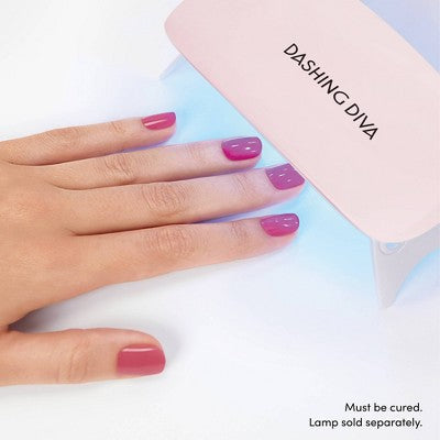 Dashing Diva Glaze Semi-Cured Gel Nail Polish Strips Starter Kit Powder Pink 32ct - New by This is Beauty US