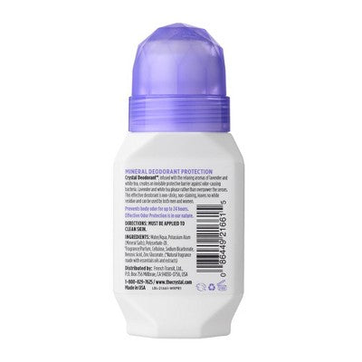 Crystal Essence Deodorant Roll-On Lavender & White Tea 2.25 Oz - New by This is Beauty US