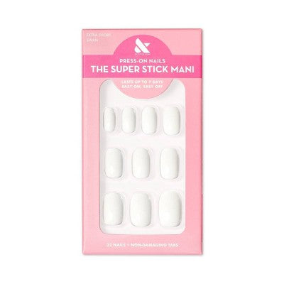 Olive & June Fake Nails XS Squoval Swan 32ct - New by This is Beauty US