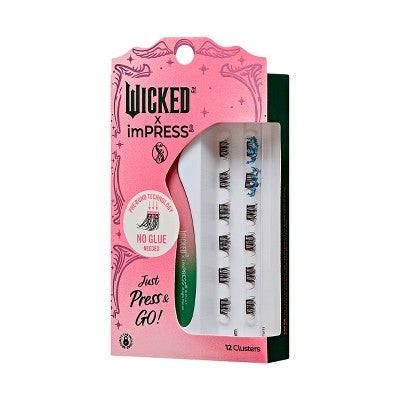 KISS Products Wicked X imPRESS Press-On Self Adhesive False Eyelashes Ozspresso 12ct - New by This is Beauty US