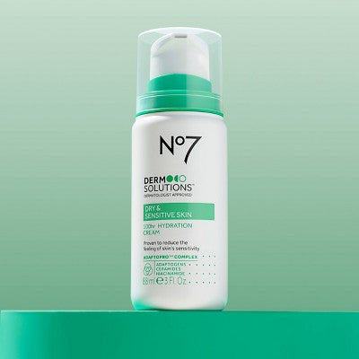 No7 Derm Solutions 100HR Hydration Cream Moisturiser Dry & Sensitive Skin 3oz - Imperfect Container by This is Beauty US