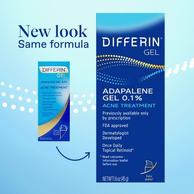 Differin Retinoid Acne Treatment; Adapalene Gel 0.1% 45g/1.6oz - New by This is Beauty US
