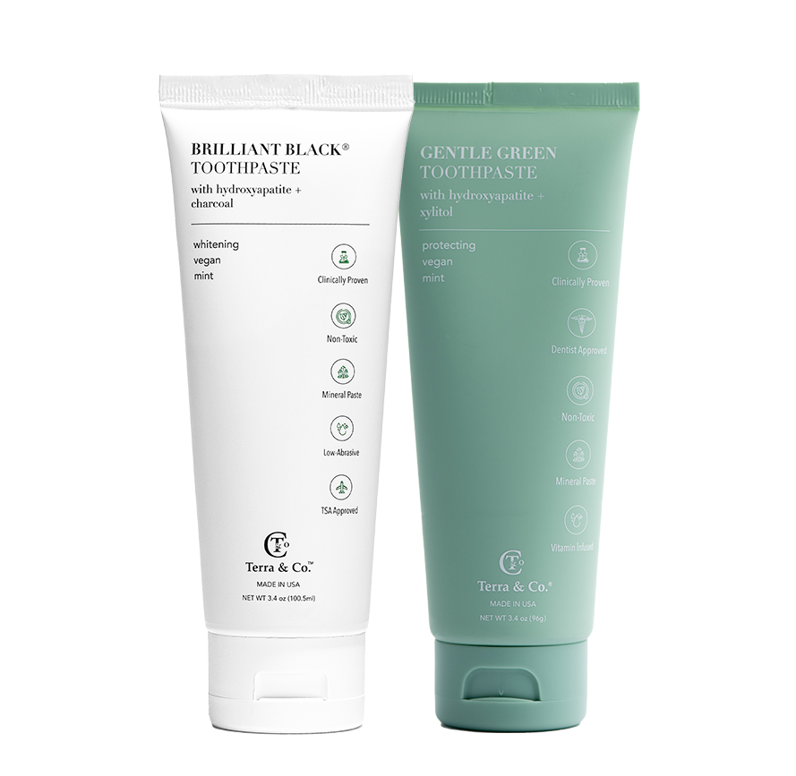 Brilliant Black® Toothpaste | Fluoride-Free Activated Charcoal Whitening – Terra & Co. by Terra & Co.