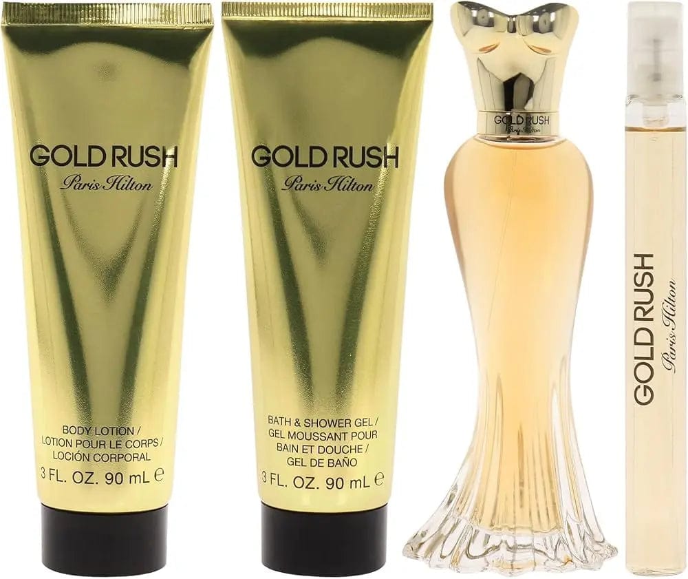 Gold Rush By Paris Hilton For Women (4Pc Gift Set) by perfumesandrea