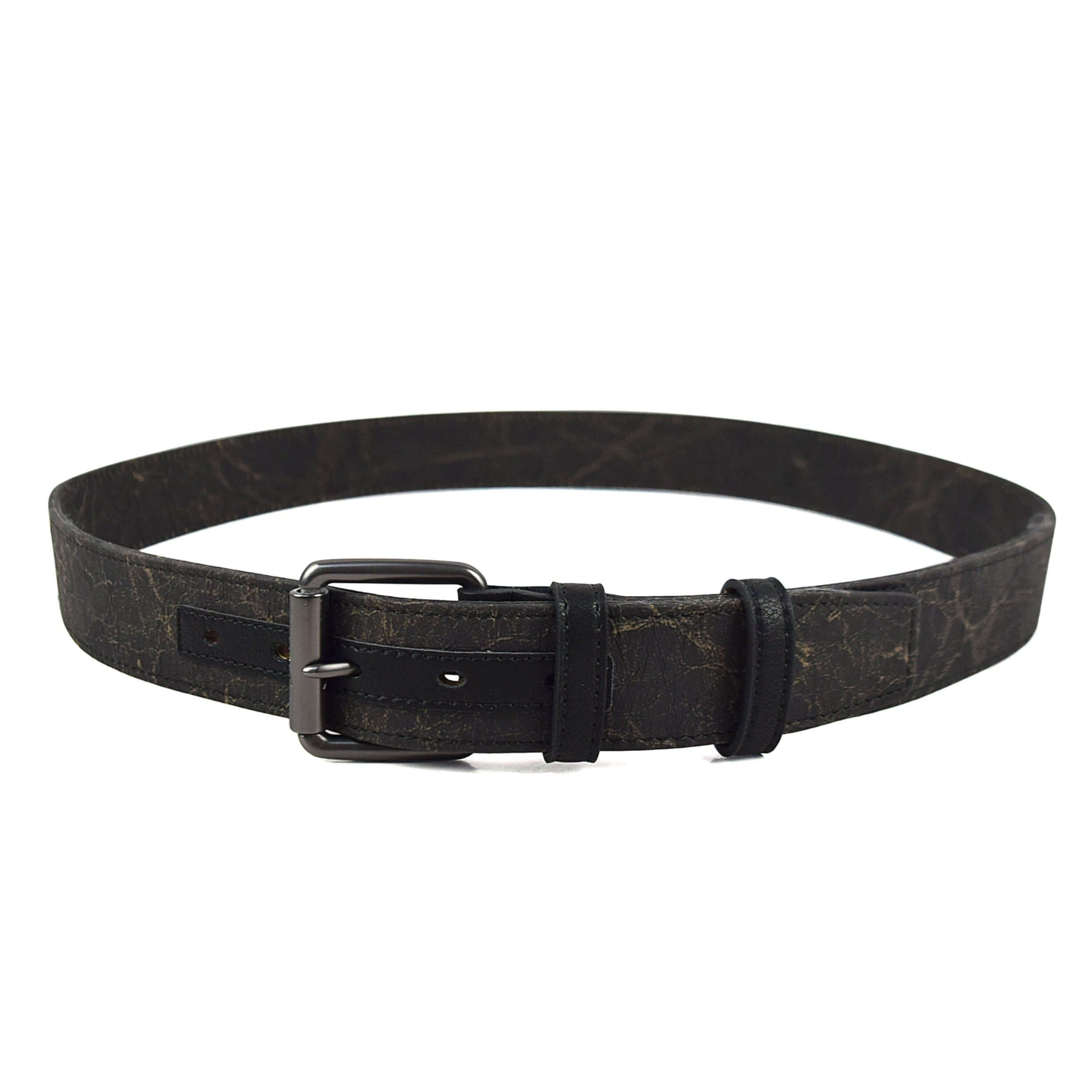 Gunmetal Roller Italian Kraft Paper Vegan Belt (Only size 36 brown) by Doshi FCSA