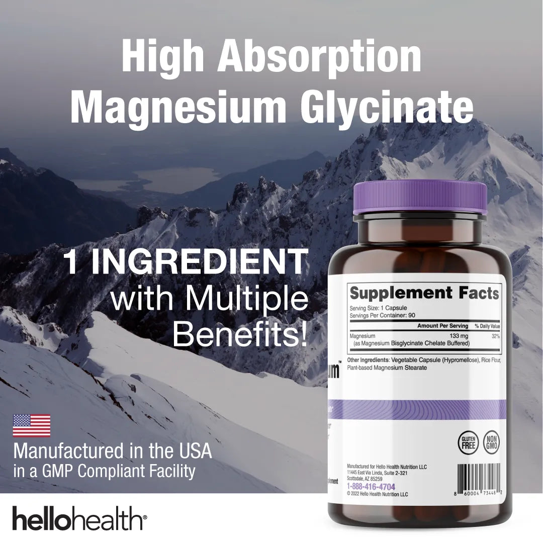 Magnesium Glycinate capsules by hellohealth