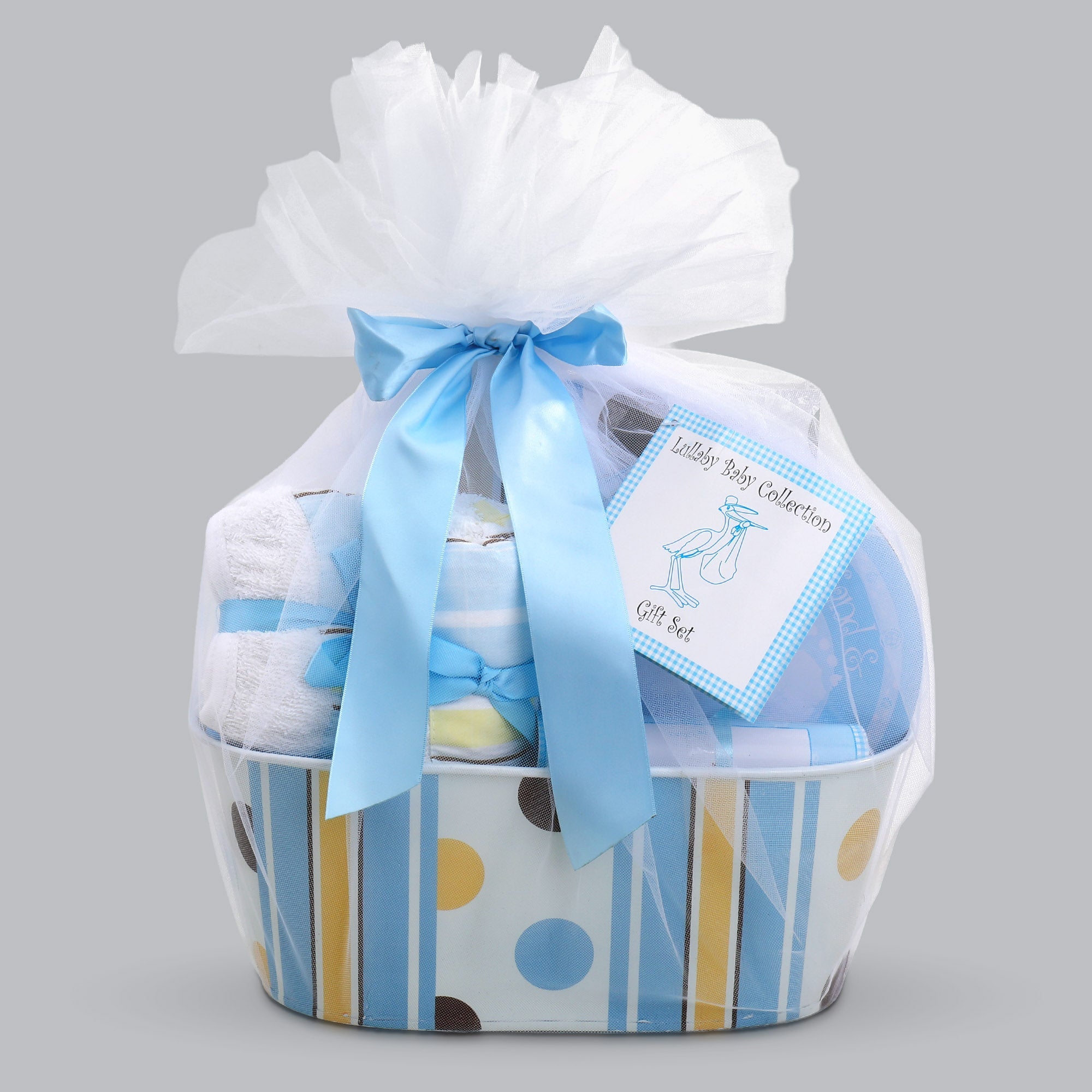 Welcome to the World Baby Boy Gift Basket by Alder Creek Gift Baskets