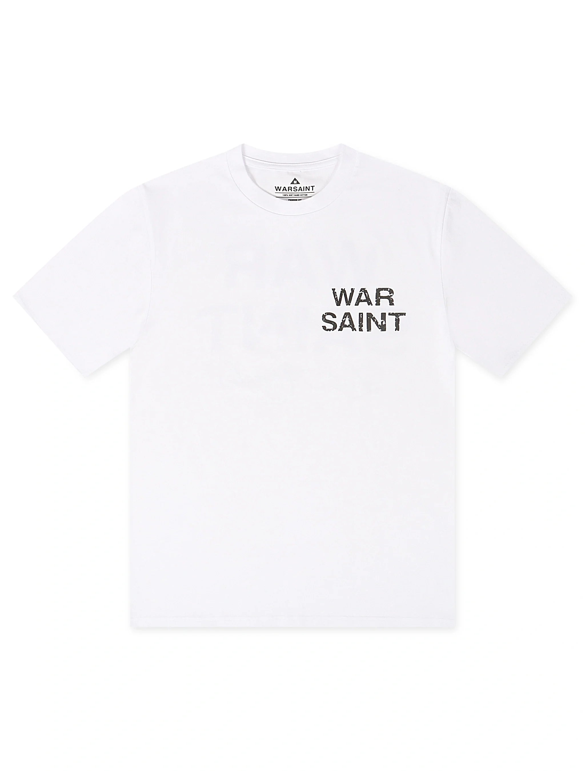 Warsaint LA Script Tee - White/Black by Denim Exchange