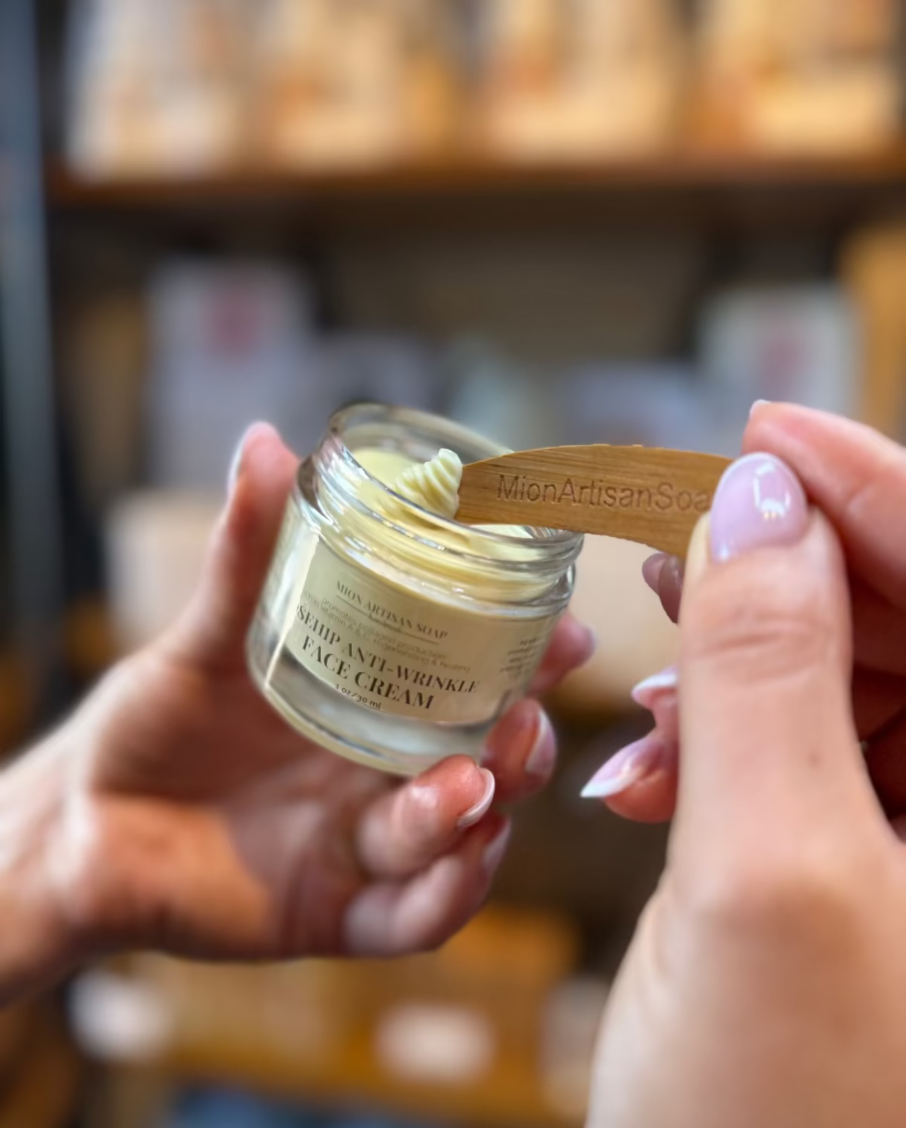 Rosehip Anti-Wrinkle Face Cream | Light Texture | Rich in Vitamins A & C by MION Artisan Soap Co.