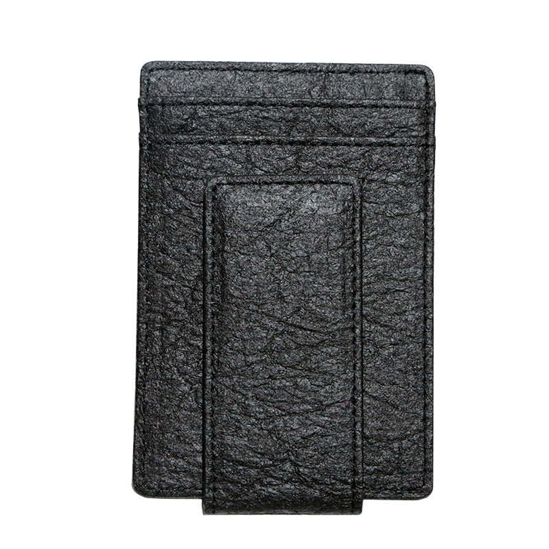 Doshi Pinatex Sustainable Vegan Card Holder with Money Clip by Doshi FCSA