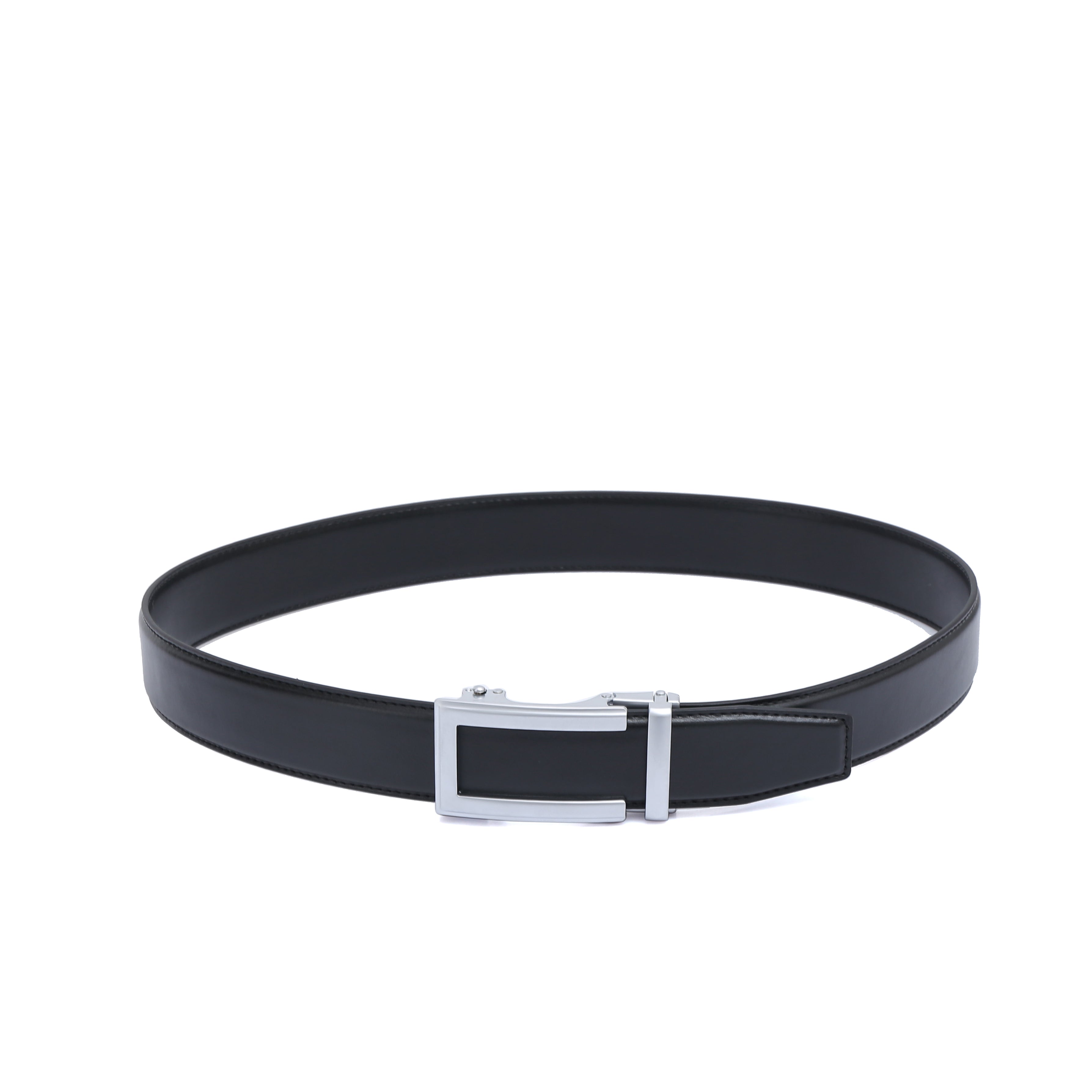 Auto 1 Vegan Belt - Silver Buckle (Brown - all sizes, Black only up to size 34) by Doshi FCSA