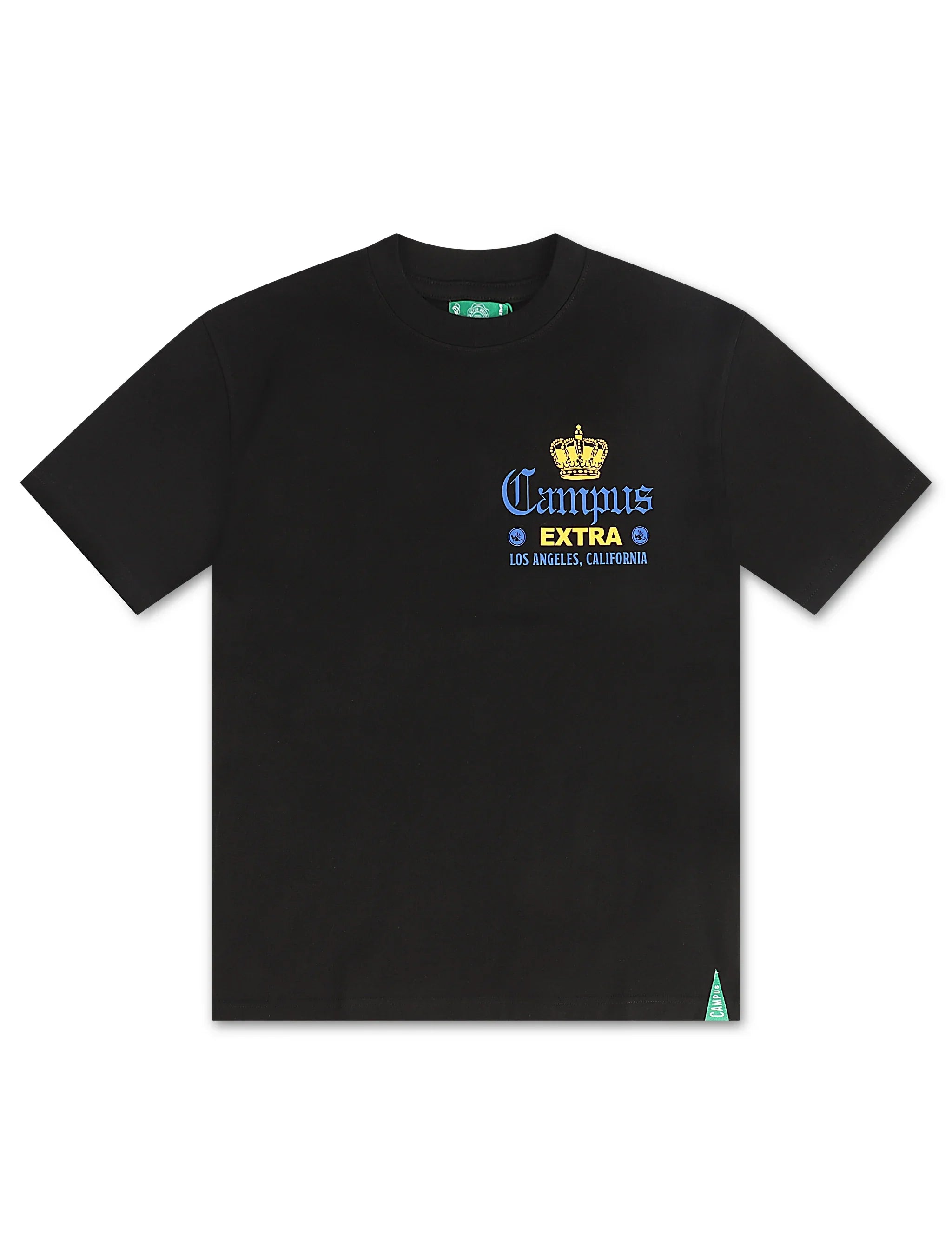 Campus La Via Cropped Tee - Black by Denim Exchange