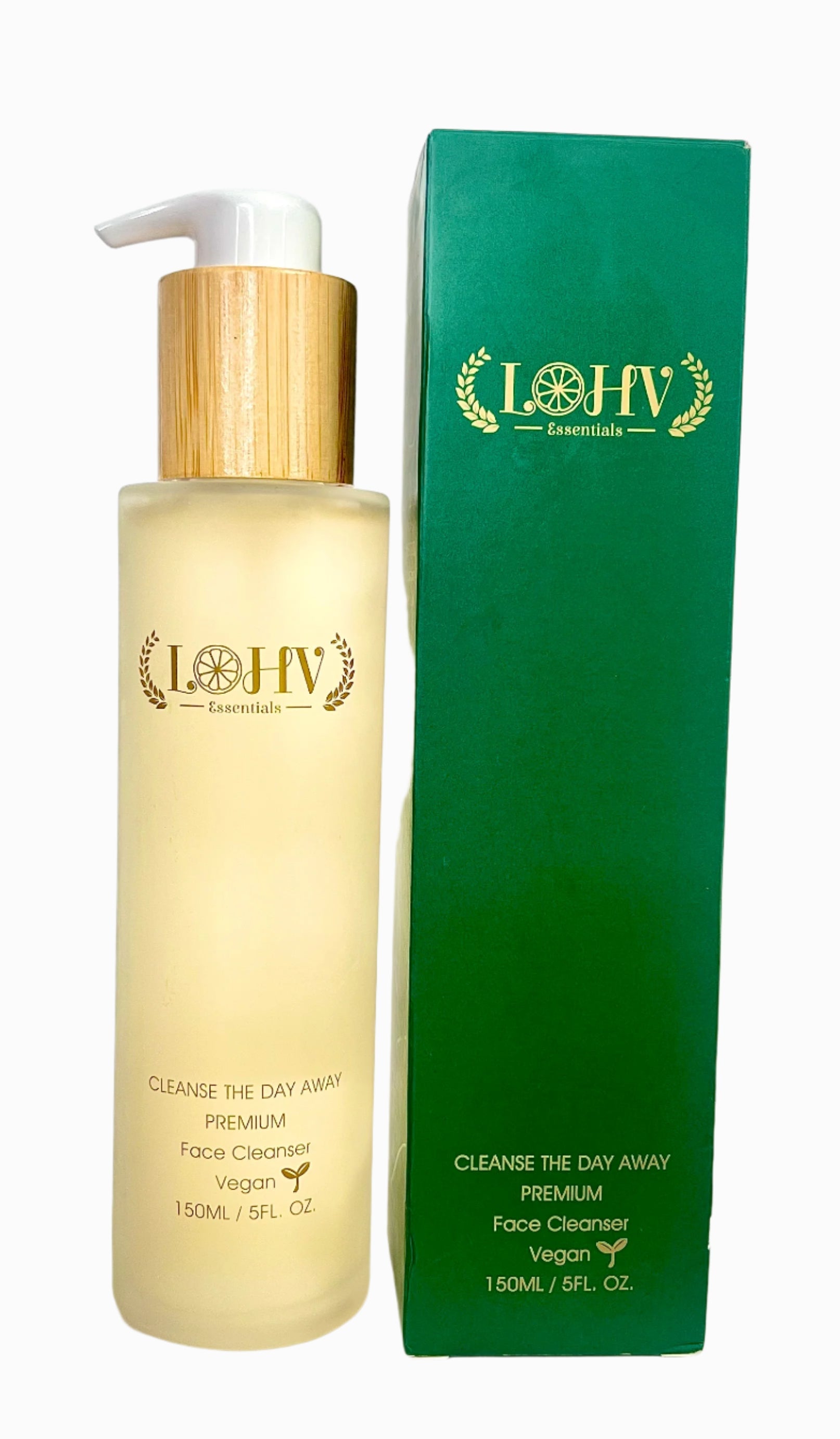 PREMIUM 100% Vegan Hydrating Facial Cleanser, Moisturizing Face Wash For All Skin Types, Hyaluronic Acid + Ginger Water + Lactic acid + Glycolic acid, Fragrance Free & Paraben Free, Non-Drying Oil Control Face Wash. by LOHV ESSENTIALS