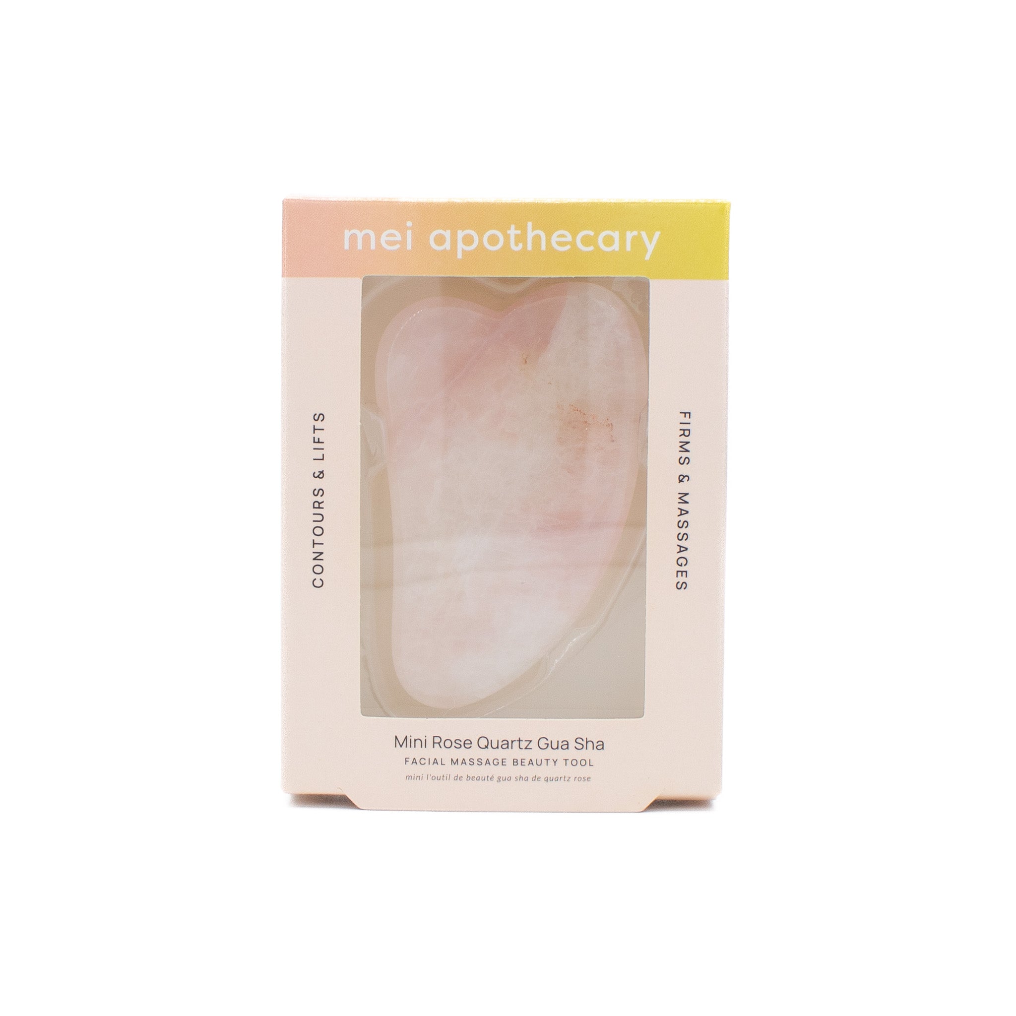 Mei Apothecary Mini Rose Quartz Gua Sha Tool - New by This is Beauty US
