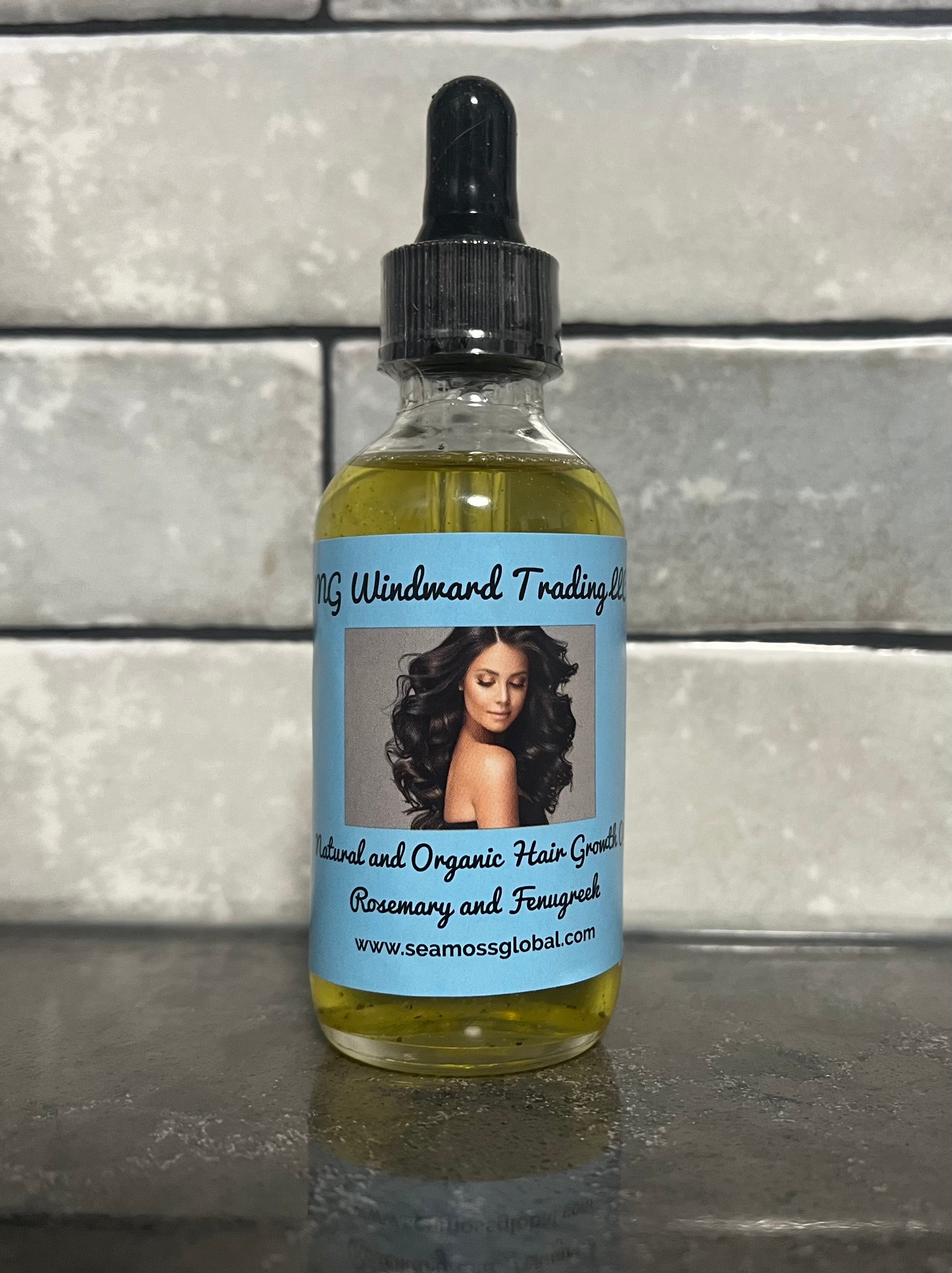 Organic Extra Strength Hair Growth Serum with Sea Moss, Fenugreek, and Rosemary by Seamoss Global