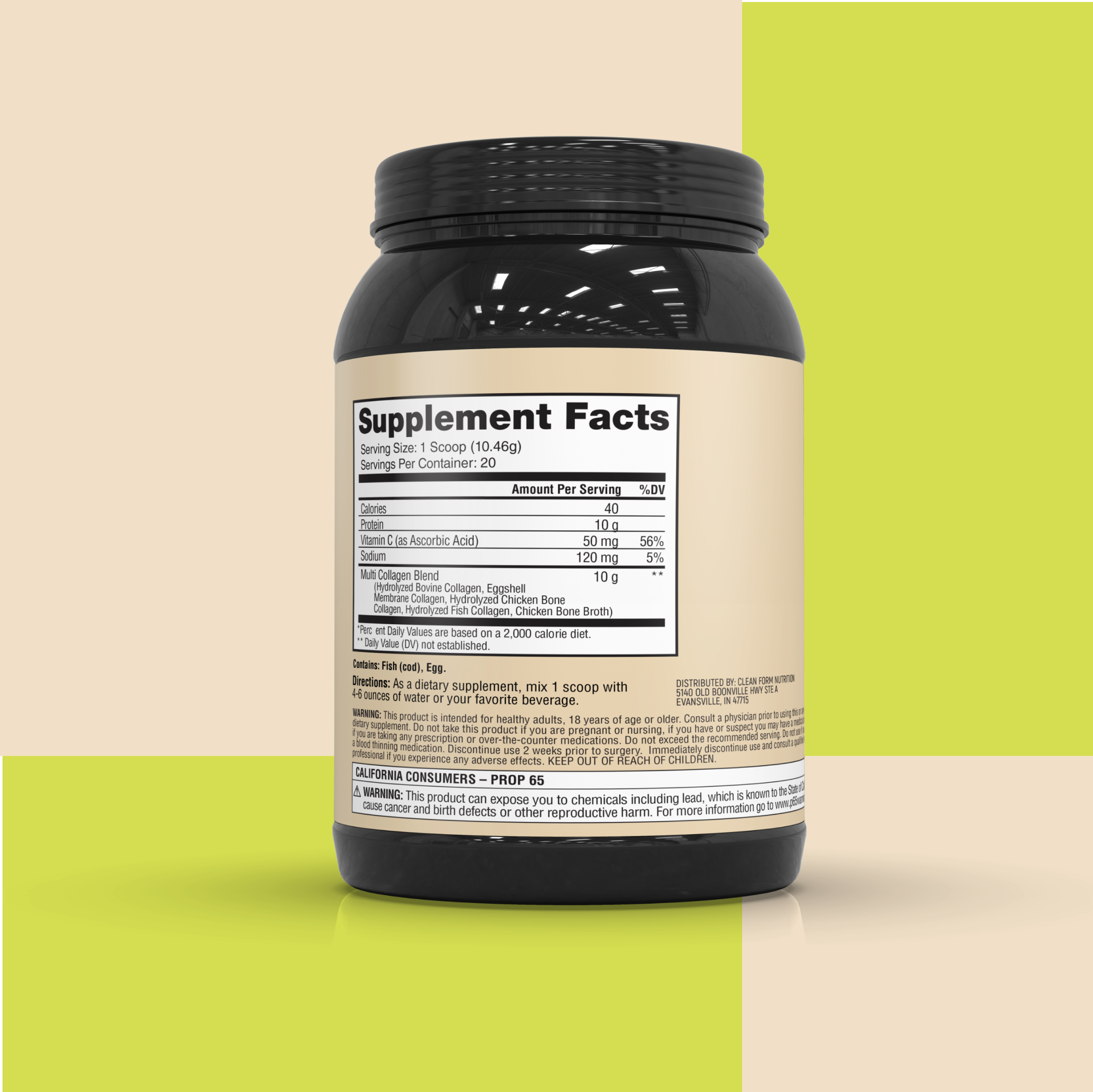 Iron Feather Collagen by CleanForm Nutrition