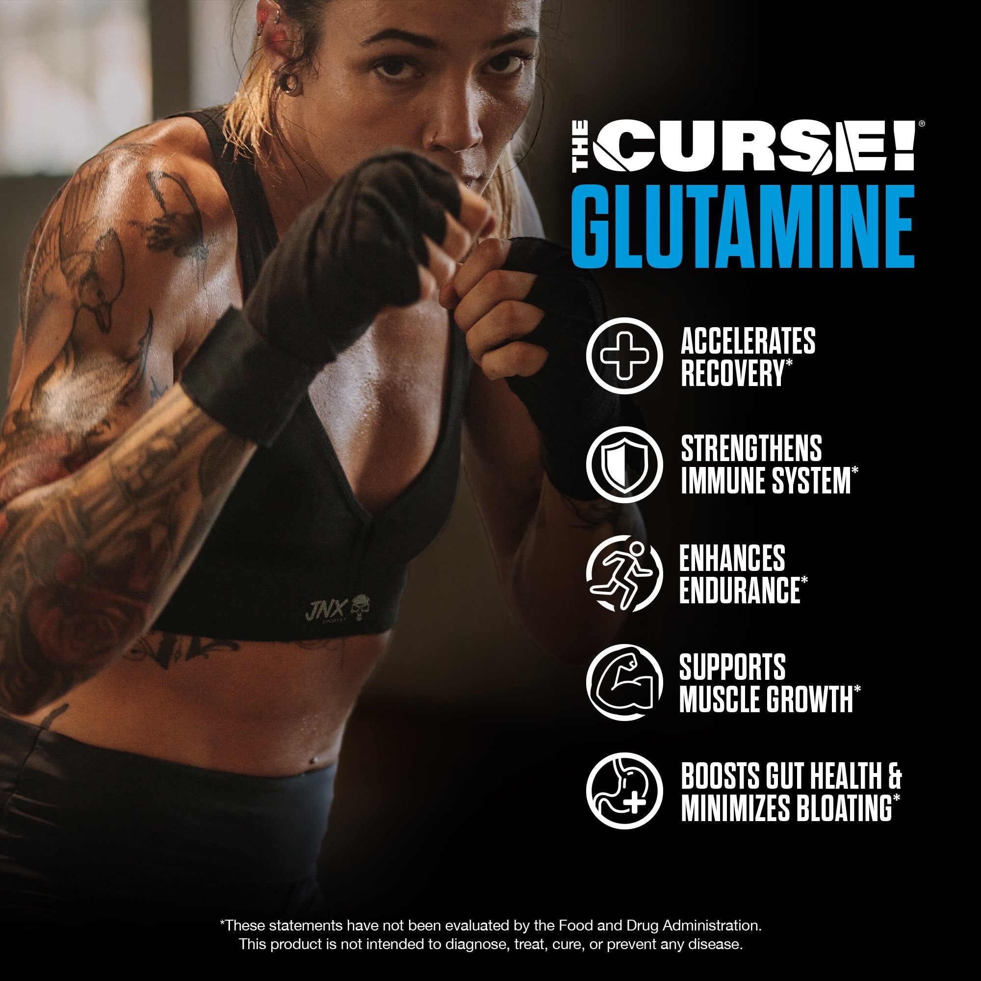 The Curse! Micronized Glutamine by JNX Sports