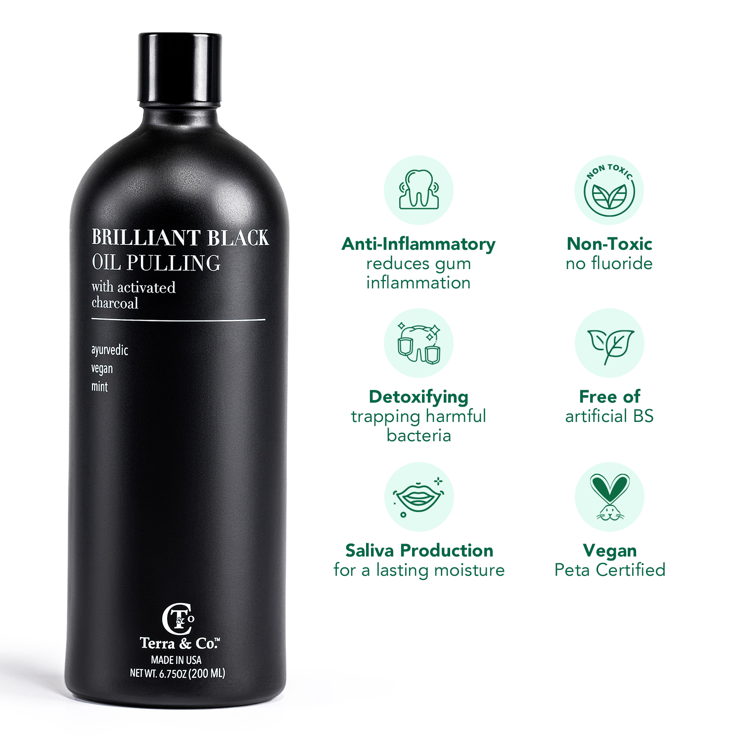 Charcoal Oil Pulling + Hydroxyapatite Toothpaste Bundle | Terra & Co. by Terra & Co.