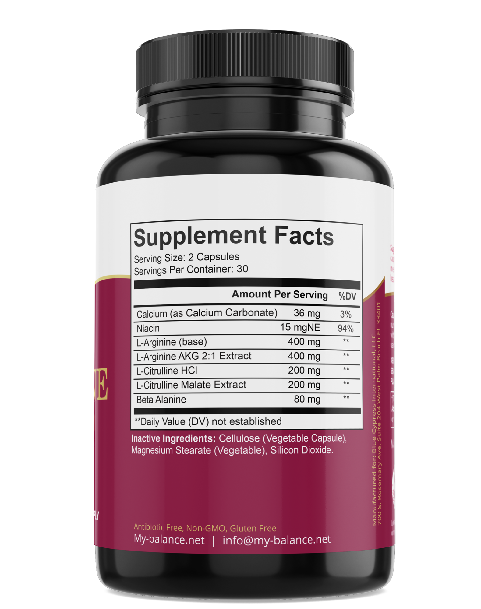 L-Arginine - Clean, Simple Formula by My Balance