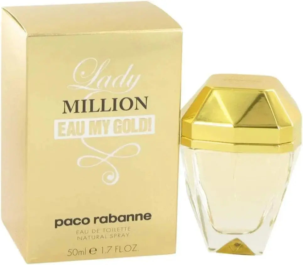 Lady Million Eau My Gold By Paco Rabanne For Women 1.7 oz EDT Spray by perfumesandrea